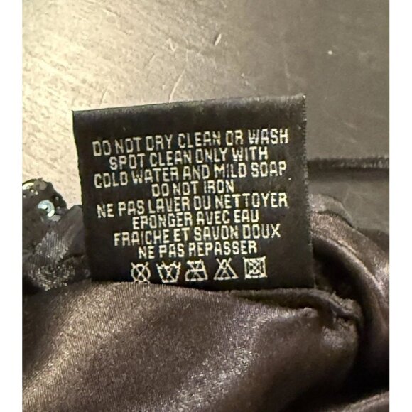 Aidan Mattox Black Sequin Silk Mini Dress Cocktail Party Dress Womens size 4 - Picture 8 of 12